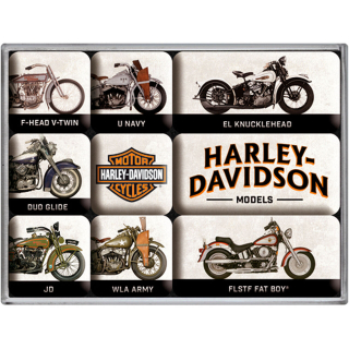 Magnety - 9 ks - Harley Davidson