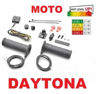 Daytona vyhřívané rukojeti gripy na motorku 22 mm