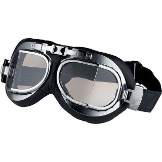 Brýle na moto chopper chromované