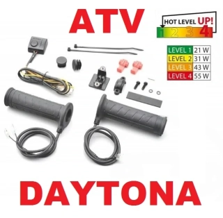 Daytona vyhřívané rukojeti pro ATV Quad čtyřkolky na řidítka 22 mm