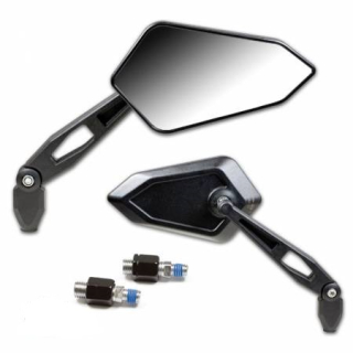 Zpětné zrcátko s kloubem na motorku nebo čtyřkolku